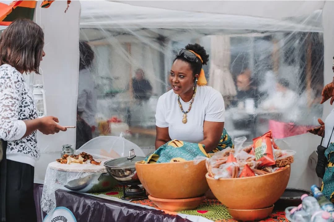 Ghanaian food at festival